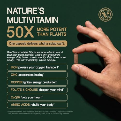 Primal Science Grass Fed Beef Liver Capsules