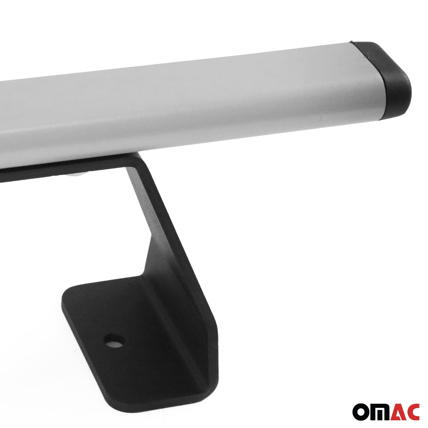 OMAC Heavy Duty Barras de Techo Transversales Compatibles con Ford Transit Courier I 2014-2023 – 2 Stangen – Acero Plata