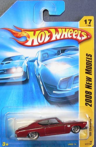 Hot Wheels 2008 017 New Models Red '69 Chevelle 1:64 miniatura 1