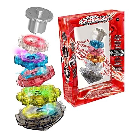 Cefa Toys Juego Totem Infernal Power con 5 Spinners LED Cover