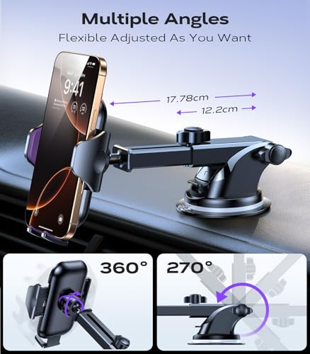 Image of VICSEED Upgraded [Racing-Grade Steady] Phone Holders for Your Car, Purple