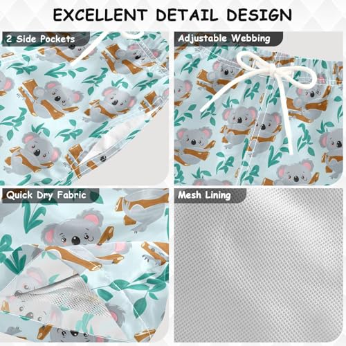 Boys Swim Trunks Cute Koalas Toddler Swim Shorts Little Boys Bathing Suit Swimsuit Toddler Boy Swimwear 2T 202c15783