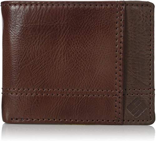 Columbia Men's Foxfield RFID Blocking Traveler Wallet, Brown, One Size