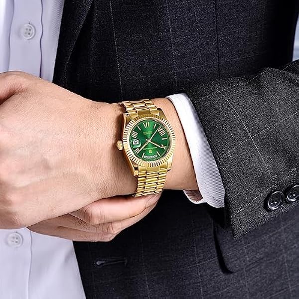 Pagani Design DD36 herrklockor lyx automatisk klocka män AR safirglas mekaniskt armbandsur män 10 bar ST16 urverk, Grön, Klassisk