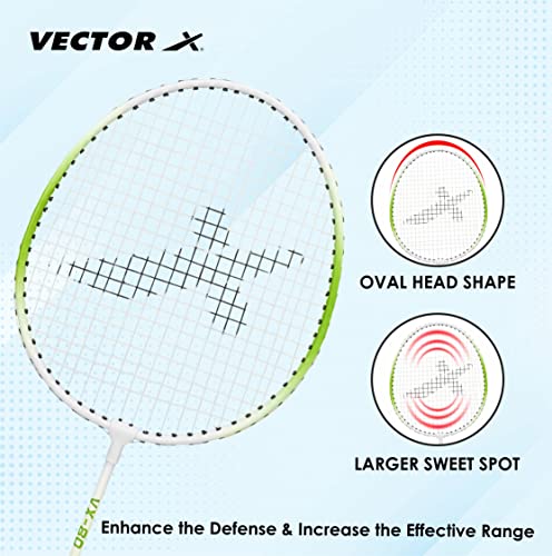 Image of Vector X VXB-80 Aluminum Head Steel Shaft Light Weight Badminton Racquets