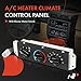 A-Premium HVAC Heater Climate Control Panel Compatible with Jeep Wrangler TJ 1999-2006 with AC - Replaces# 55037473AB