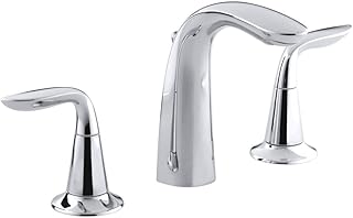 KOHLER 640240 Bathroom Sink Faucet, One Size, Polished Chrome