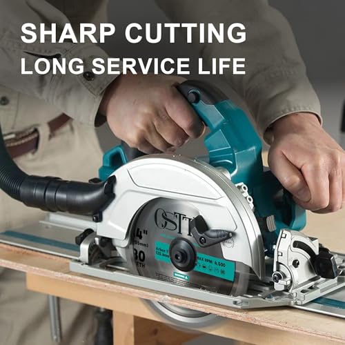 Image of 5-1 /2 Inch Circular Saw Blade 24T&48T, 5 /8 Inch Arbor, Alternate Top Bevel Saw Blades for Cutting Wood, 2 Pack