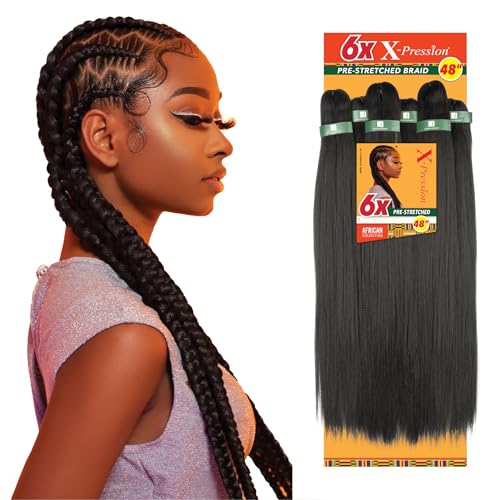 Sensationnel X-pression Prestretched Braiding Hair - 6x Braid 48 Inch Kanekalon