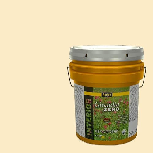Vista 203 de Rodda Paint CASCADIA ZERO Interior Semi-Gloss Paint & Primer in One, Quart, Gold Tweed