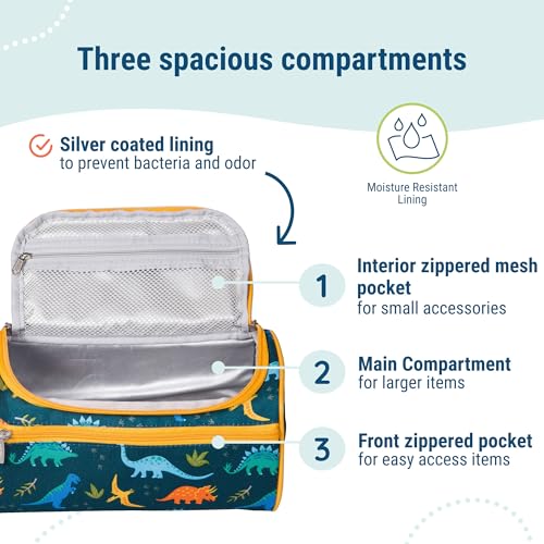Image of Wildkin Toiletry Bag for Boys and Girls, Ideal for School, Weekend, or Overnight Travel
