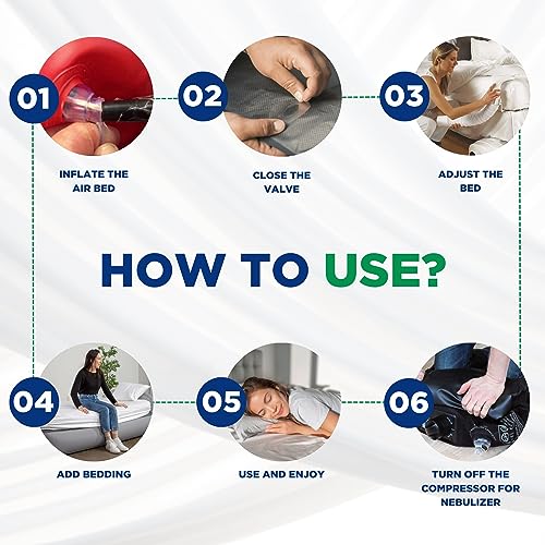 Image of Air Mattress Therapy for Bed Sores Anti-Decubitus|Bubble Mattress| Anti-Bedsore Air Mattress with Compressor Inflatable Air Bed (Cream)
