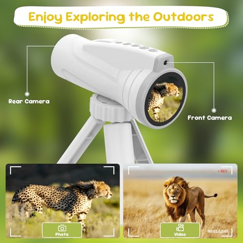 image for MaxMango Kids Monocular for Bird Watching & Astronomy - Digital Telesc