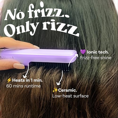 Image of Bombae Ionic Portable Headturner Hair Straightener | 2-in-1 styling and frizz-free hair | C-type charging for 4 hours runtime | No-scalp burns