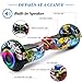 FLYING-ANT Hoverboard with Seat Attachment, 6.5” Self Balancing Scooter with Hoverkart, Hoverboards with Bluetooth and LED Lights, Best Gift for Kids and Teenagers