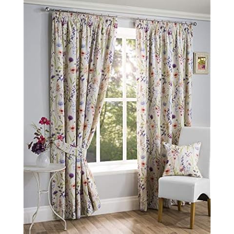 Sundour Hampshire Floral Pencil Pleat Curtains Cover