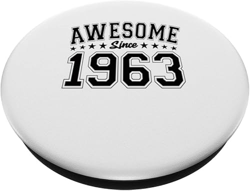 Miniatura 2 de Awesome Since 1963 Birthday Awesome Vintage 1963 PopSockets Swappable PopGrip