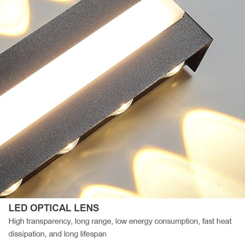 Lampe de porche d'extérieur à DEL – Applique murale étanche IP65 pour cour, garage, terrasse, entrée – Spot décoratif élégant pour extérieur/intérieur, parfait pour la sécurité et l'ambiance