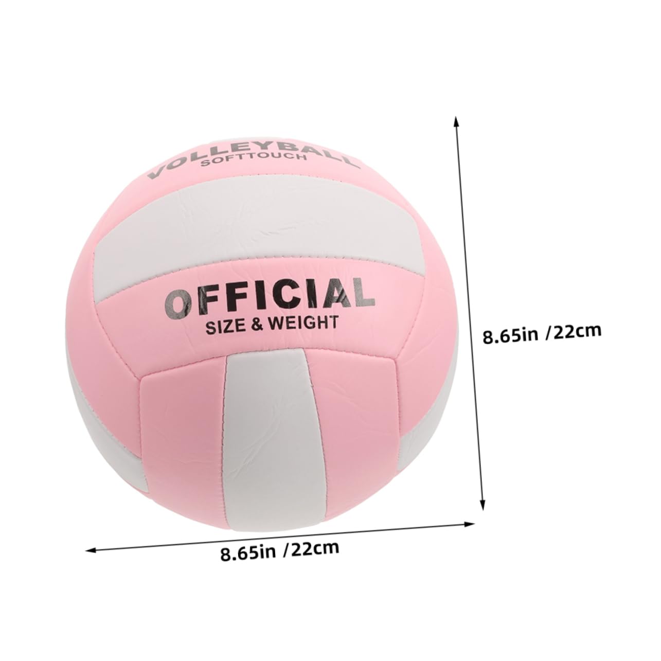 HANABASS Soft Indoor Volleyball for Entrance Examination Regulation Durable Design for Training and Competition Exceptional Control Stability for Gym Indoor Use