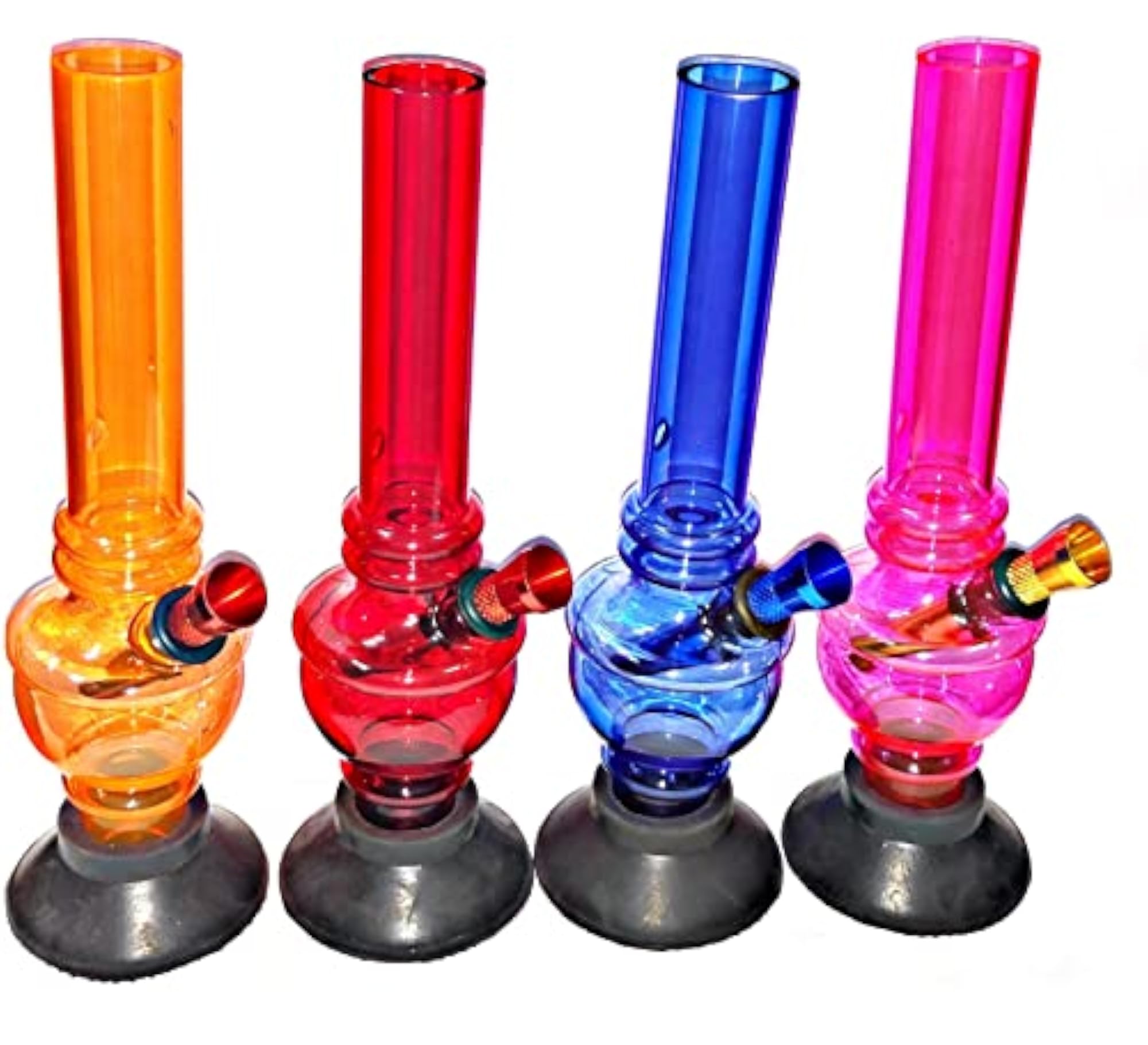 Acrylic Bong Triple Rings, 25mm/8 Inch