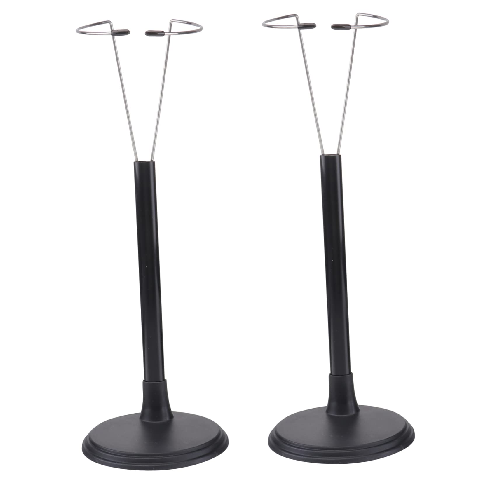 BESPORTBLE 2Pcs Creative Doll Stand Portable Doll Storage Rack for Dolls and Lightweight Display Rack for Home Store Use Material Black