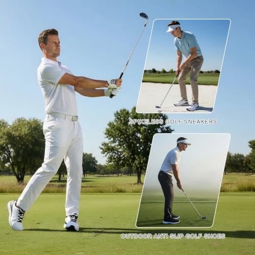 BKWHDAY Spikeless Lightweight Golf Shoes