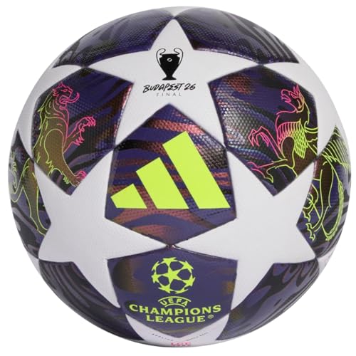 adidas UEFA Champions League Final J350 Balón Réplica JX9098, Balones de Fútbol Unisex, Multicolor, Tamaño 4