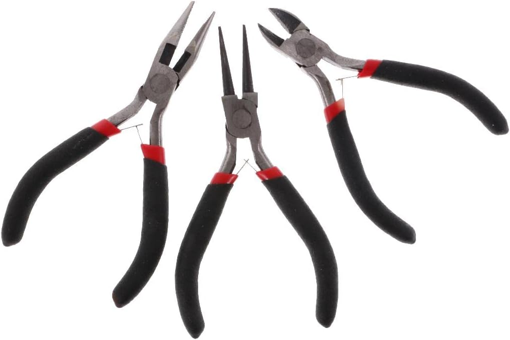 3pcs Round Long Nose Cutter Jewelry Pliers Jewelry Making Tools