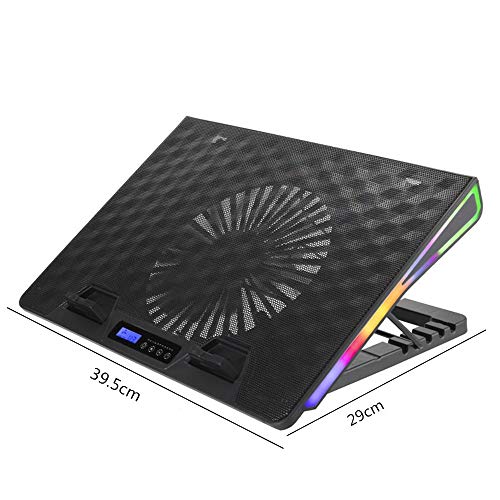 Base para portátil con ventilador y soporte ajustable miniatura 2