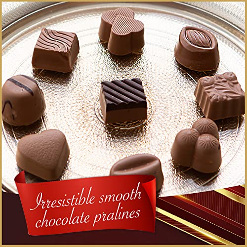 Carian's Bistro Praline Truffles Signature Chocolate Gift Box, Ideal For Mother's Day, Assorted Pralines Box Of Chocolate, Gourmet Chocolate Truffles, Chocolate Truffles Set, Assortment Of Milk And Dark Chocolate, 24 Pcs #TOP1