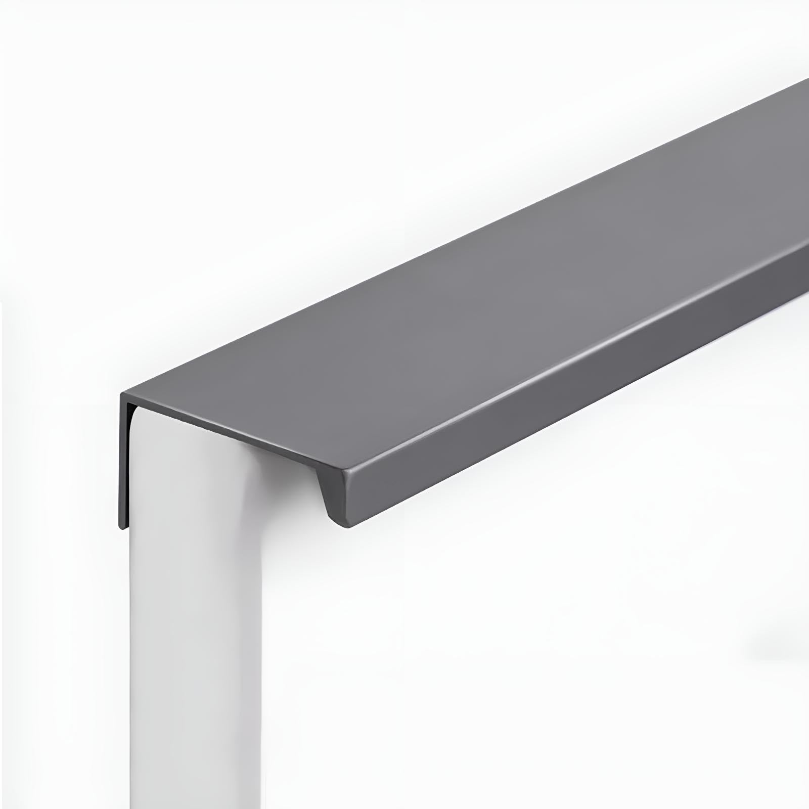 Poignées de meuble pour armoire de cuisine en alu gris de 60 cm