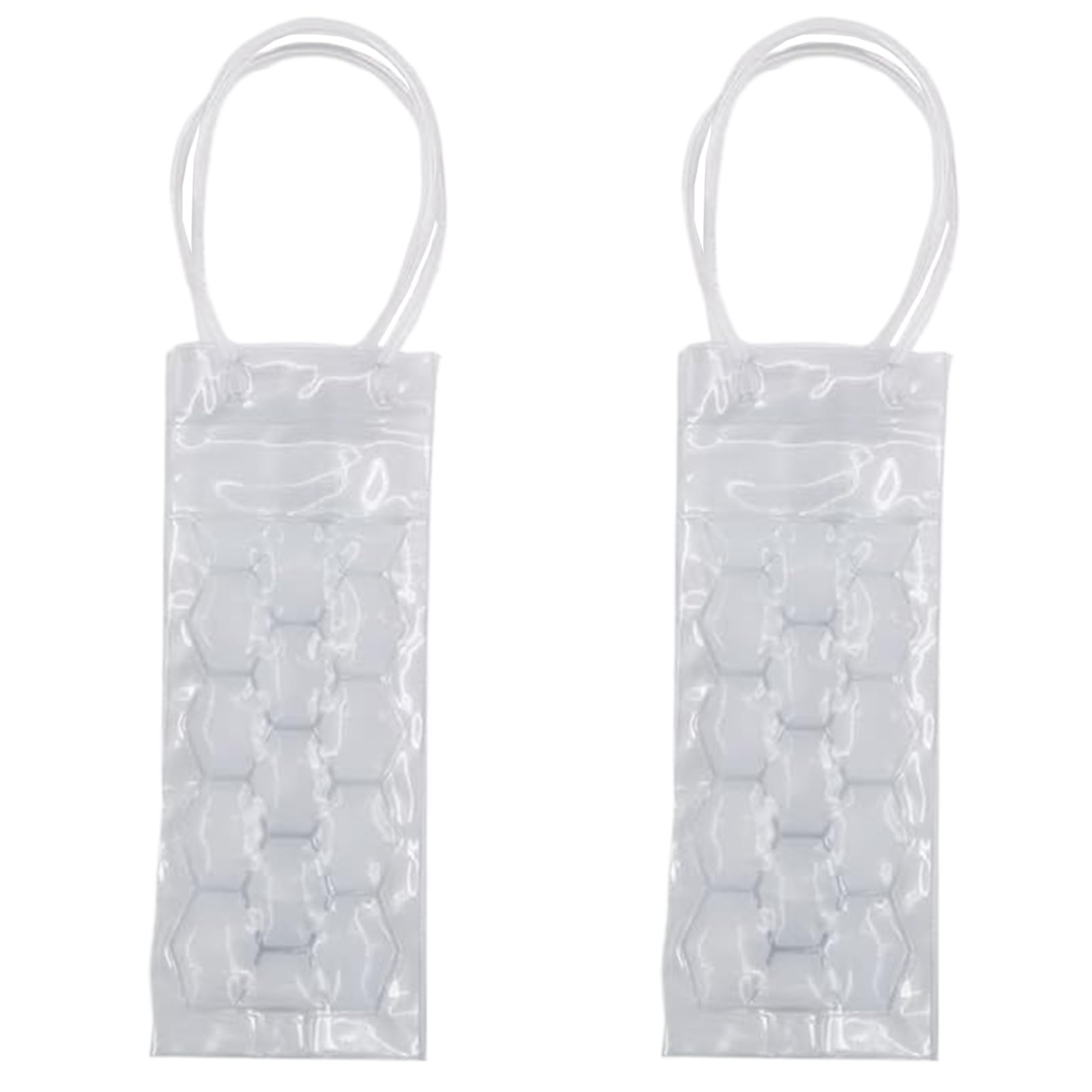 Bolsa de refrigerador de vino transparente y flexible de dos unidades para hogar
