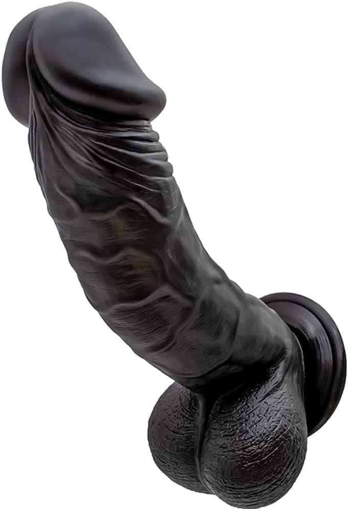 Dildo réaliste XXL va et vient pas cher : godemichet clitoridien 10 in