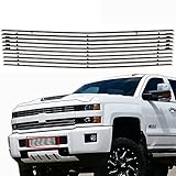 Chrome Grille for 2015-2019 Chevy Silverado 2500HD 3500HD Lower Bumper Grill Insert Aluminum Polishe