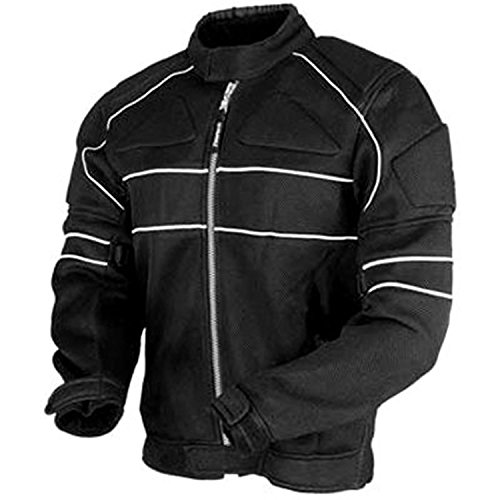Juicy Trendz Veste Moto Blouson En Cordura Motorcycle Imperméable Jacket Noir - Medium