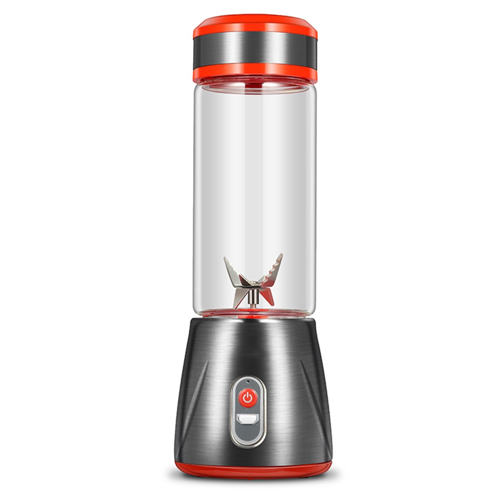 Frullatore Smoothie Mixer Frullatore Juicer Portatile Con 4 Lame In Acciaio Inossidabile Ideale Per Succhi, Ghiaccio, Frappé, Frutta E Verdura Con Bottiglie Tritan Nessun BPA 380 Ml ( Color : Red )