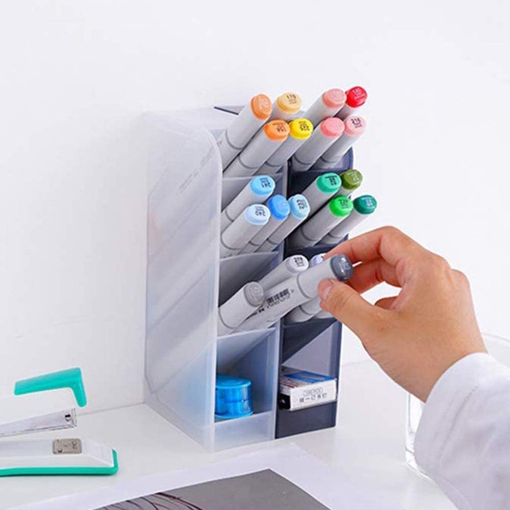 Moderner Schreibtisch-Organizer aus durchsichtigem Acryl, Stift- und Bleistifthalter mit Mehreren Fächern, Schreibwaren-Caddies, unverzichtbar für Büro-/Lehrerbedarf