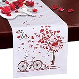 L'elegante ricamo a macchina lo rende un bel regalo o decorazione per San Valentino.