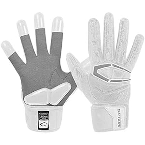 Cutters Force Gepolsterte Football Handschuhe Weiß XXX-Large