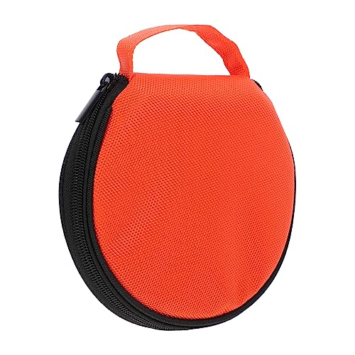 Alipis Car Cd Holder and Dvd Case 20 Slots Oxford Fabric Media Organizer Portable Storage Pouch for Vehicles Orange