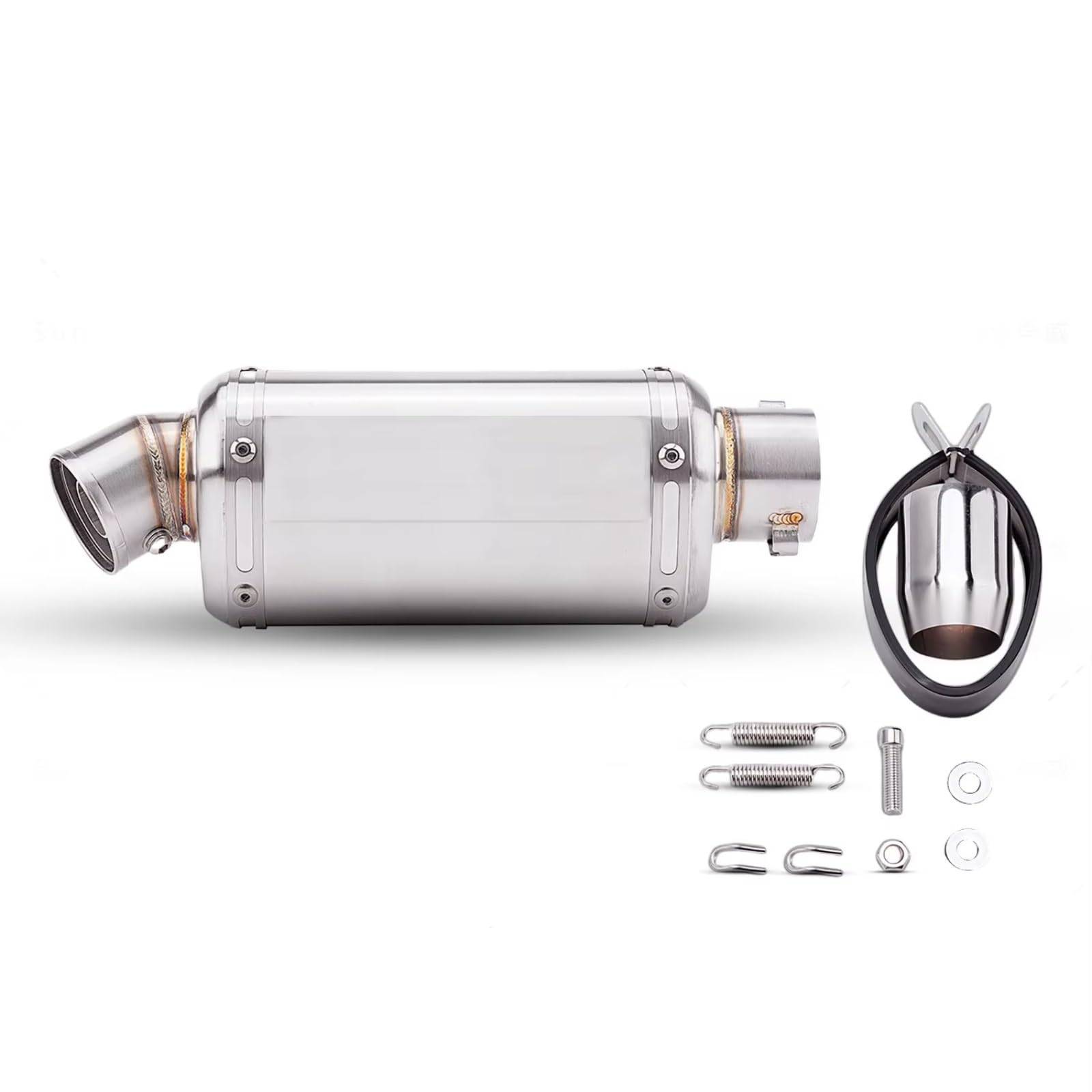 terminale scarico moto Per PCX160 Per PCX125 Per CBR500R Silenziatore Di Scarico Moto Universale Da 51 Mm Con DB Killer Slip On Accessori Di Collegamento Centrale(A,310MM)