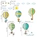 decalmile Animals in Hot Air Balloons Wall Decals Kids Wall Stickers Childrens Bedroom Nursery Baby Room Decor