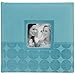 Pioneer Embossed 2-Up Photo Album 4"X6" 200 Pockets-Aqua Circles