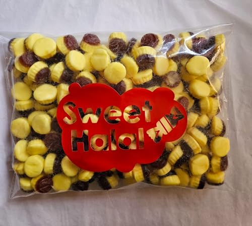 Bonbons FLAN Caramel Gélifiés Halal Assortis, Sachet 1kg, Multicolore, Goût Caramel, 180 Pièces, Texture Lisse, Format Familial pour Fête et Évènement