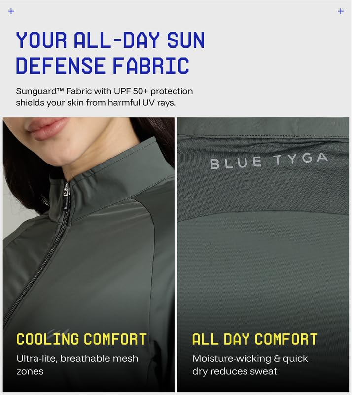Image of Womens Sunscreen Jacket ICE Pro - UPF 50+ Cooling Jacket for Men & Women|Cool Rush Pro Tech,UV Protection,Breathable,Sweat-Wicking, Anti-Microbial, Lightweight Sun Hoodie for Outdoor Sports & Travel
