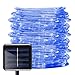 Produktbild Solar Lichterkette Aussen, 100 LEDs 39ft/12M Lichterkette Außen Wasserdicht KupferDraht 8 Modus Solarlichterkette Deko für Garten, Balkon, Terrasse, Tor, Hof, Hochzeit, Party (Blau)
