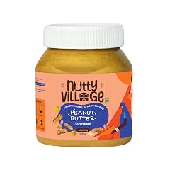 Nutty Village Jaggery Peanut Butter Creamy 325g with 25g Protein - Healthy Snack for Breakfast spread - No Palm Oil - Vegan and Gluten free - No Cholestrol - 325g Peanut Butter