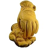 Caiman カイマン レザーグローブ(革手袋) ドライバー/ワーク/バイク Gold Sheep Grain(羊革) (L)