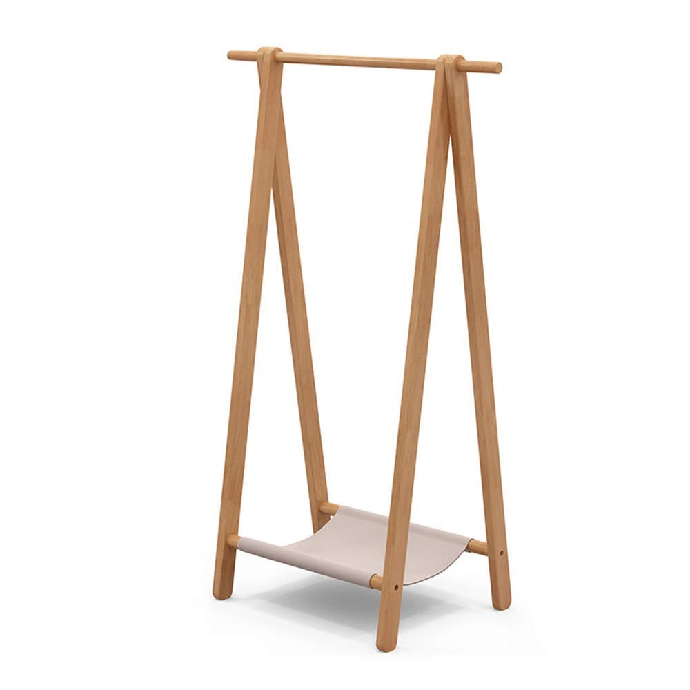 Support de rangement en bois 148cm contre le désordre des manteaux, doté de 2 crochets pour vos vestes