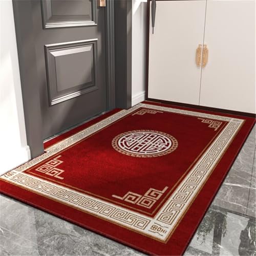 Tapis de salon 90x120 rouge classique : moquette intérieur design